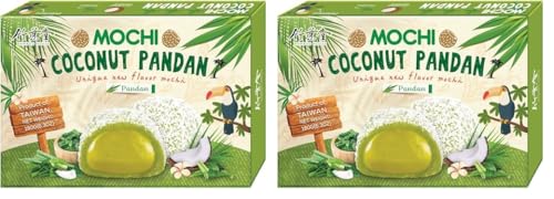 BAMBOO HOUSE Mochi, Kokosnuss Pandan - 1 x 180 g (Packung mit 2) von Bamboo House