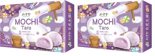 BAMBOO HOUSE Mochi, Taro, 1 x 210 g, Grau/Weiß (Packung mit 2) von Bamboo House
