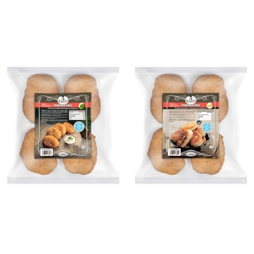 BARIN Piroschki 1+1 Set: Hefeteigtaschen mit Kartoffel- und Weißkohl-Füllung, Tiefgefroren, 4 Stück pro Packung, Einfach Zuzubereiten im Backofen oder Pfanne, Ideal für Snacks und Hauptgerichte BARIN Piroschki 1+1 Set: Hefeteigtaschen mit Kartoffel- und Weißkohl-Füllung, Tiefgefroren, 4 Stück pro Packung, Einfach Zuzubereiten im Backofen oder Pfanne, Ideal für Snacks und Hauptgerichte von BARIN