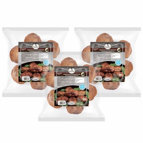 BARIN SET 3x Frikadellen Kotlety aus Schweinefleisch 1950g Tiefgefroren Traditionelle Hackfleischbällchen Handgefertigt mit Natürlichen Zutaten Ohne Geschmacksverstärker Einfache Zubereitung BARIN SET 3x Frikadellen Kotlety aus Schweinefleisch 1950g Tiefgefroren Traditionelle Hackfleischbällchen Handgefertigt mit Natürlichen Zutaten Ohne Geschmacksverstärker Einfache Zubereitung von BARIN