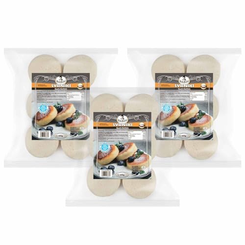 BARIN SET 3x Syrniki Quark Küchlein 410g Tiefgefrorene Russische Quarkpfannkuchen aus Bauernquark Traditionelles Frühstück ohne Konservierungsstoffe Schnelle Zubereitung 1,23kg Gesamtgewicht BARIN SET 3x Syrniki Quark Küchlein 410g Tiefgefrorene Russische Quarkpfannkuchen aus Bauernquark Traditionelles Frühstück ohne Konservierungsstoffe Schnelle Zubereitung 1,23kg Gesamtgewicht von BARIN