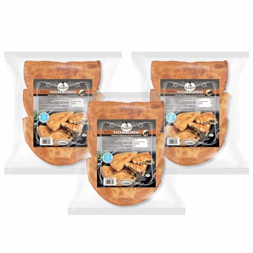 BARIN SET 3x Tschebureki gebraten mit Schweinefleisch 500g Tiefgefrorene Russische Teigtaschen Handgemachte Krimtatarische Spezialität Knuspriger Teig mit zartem Fleisch 1,5kg Gesamtgewicht BARIN SET 3x Tschebureki gebraten mit Schweinefleisch 500g Tiefgefrorene Russische Teigtaschen Handgemachte Krimtatarische Spezialität Knuspriger Teig mit zartem Fleisch 1,5kg Gesamtgewicht von BARIN