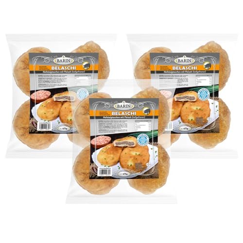 BARIN Set 3x BELASCHI Hefeteigtaschen mit Fleisch 1425g Tiefgefroren Handgefertigte Teigtaschen Goldbraun Gebraten mit Zartem Schweinehackfleisch und Zwiebeln in Knusprigem Teig Schnelle Zubereitung BARIN Set 3x BELASCHI Hefeteigtaschen mit Fleisch 1425g Tiefgefroren Handgefertigte Teigtaschen Goldbraun Gebraten mit Zartem Schweinehackfleisch und Zwiebeln in Knusprigem Teig Schnelle Zubereitung von BARIN