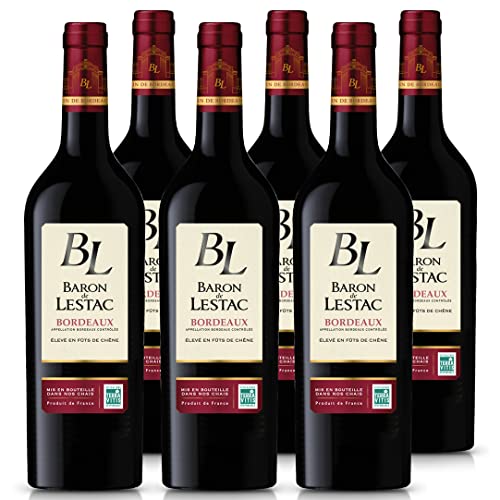 Baron de Lestac - Rotwein Trocken - AOP Bordeaux- Terra Vitis (6 x 0,75 l) von BARON DE LESTAC