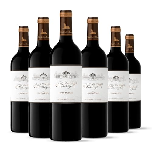Castel Chateaux Grands Crus Griffe de Barreyres - Rotwein Trocken - AOP Haut Medoc - Jahrgang 2018 - Das Land der Rebe (6 x 0,75L) von Castel Chateaux Grands Crus