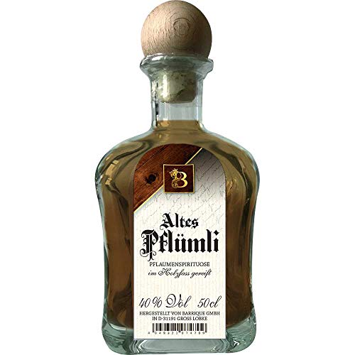 Altes Pflümli 50cl Pflaumenspirituose Vegan BARRIQUE-Destillate und Liköre Deutschland 500ml-Fl von Barrique