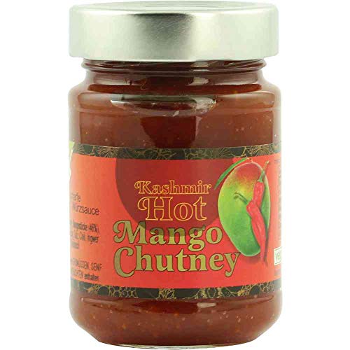 Chutney Mango Kashmir hot scharfes Mangochutney Vegan BARRIQUE-Feine Manufaktur Deutschland 225g-Glas von BARRIQUE-Feine Manufaktur