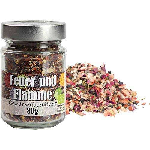 Feuer und Flamme Gewürz in Nachfüllglas Vegan BARRIQUE-Feine Manufaktur Deutschland 80g-Glas von BARRIQUE-Feine Manufaktur