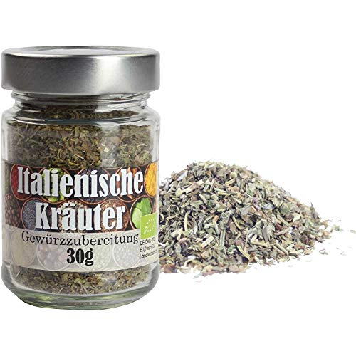 Italienische Kräuter Kräutermischung Vegan BARRIQUE-Feine Manufaktur Deutschland 30g-Glas von BARRIQUE-Feine Manufaktur