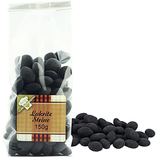 Lakritz Steine Lakritzfüllung Vegan BARRIQUE-Feine Manufaktur Deutschland 150g-Pack von BARRIQUE-Feine Manufaktur