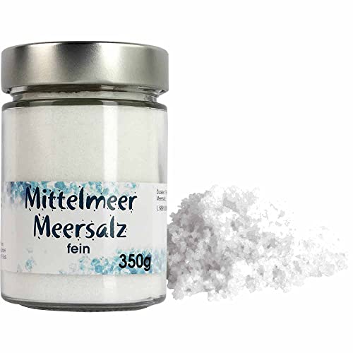 Meersalz Mittelmeer fein Italien Vegan BARRIQUE-Feine Manufaktur Italien 350g-Glas von BARRIQUE-Feine Manufaktur