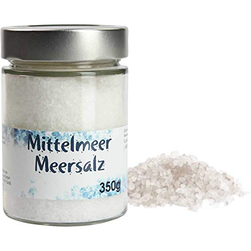 Meersalz Mittelmeer grob in Glas Vegan BARRIQUE-Feine Manufaktur Italien 350g-Glas von BARRIQUE-Feine Manufaktur