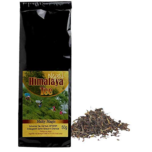 Tee schwarz Nepal'Malty Touch' Premium Himalaya Tee Vegan BARRIQUE-Feine Manufaktur Nepal 50g-Pack von BARRIQUE-Feine Manufaktur