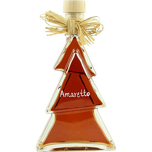 Amaretto Likör Präsent Tanne mit Mandel-Likör Vegan BARRIQUE-Handabfüllungen Liköre Italien 200ml-Fl von BARRIQUE-Handabfüllungen Liköre