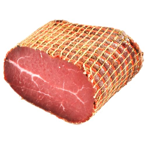 BAVAREGOLA Bresaola Rinderschinken luftgetrocknet aus Italien 350g - Italienischer Schinken am Stück - Südtiroler Spezialität von Viktor Kofler/Lana BAVAREGOLA Bresaola Rinderschinken luftgetrocknet aus Italien 350g - Italienischer Schinken am Stück - Südtiroler Spezialität von Viktor Kofler/Lana von BAVAREGOLA