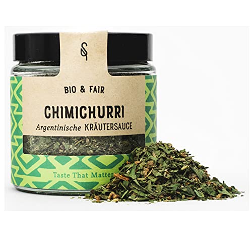 BIO Chimichurri Grillsaucen Gewürz - Premium Fairtrade SoulSpice Gewürzmischung für den traditionellen argentinischen Kräuter Dip beim grillen von BAVAREGOLA