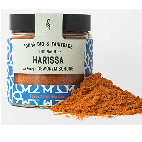 BIO Harissa Gewürz - die scharfe marokkanische Gewürzmischung - Premium Fairtrade SoulSpice Gewürz für orientalischen Genuss von BAVAREGOLA