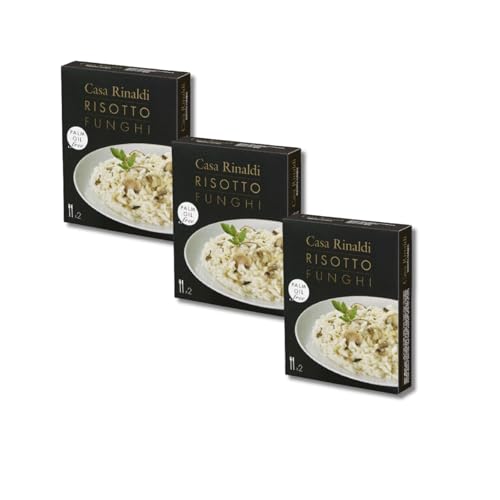 Casa Rinaldi Risotto Funghi 3er Set – 3x 175g Rissoto Reis küchenfertig – Italienische Gourmet-Fertigmischung mit Pilzen Casa Rinaldi Risotto Funghi 3er Set – 3x 175g Rissoto Reis küchenfertig – Italienische Gourmet-Fertigmischung mit Pilzen von BAVAREGOLA
