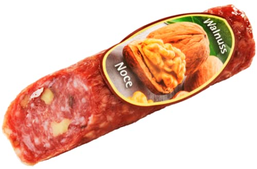 Italienische Salami - Südtiroler Walnusssalami 220g - Viktor Kofler Salami Spezialität aus Lana/Südtirol von BAVAREGOLA