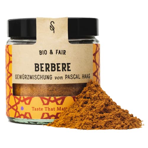 SoulSpice BIO Berbere scharf - 50g Bio Gewürz - Äthiopische Gewürzmischung für gegrilltes oder gebratenes Fleisch, vegetarische oder vegane Gerichte - Afrikanisches Gewürz 100% Bio und natürlich von BAVAREGOLA