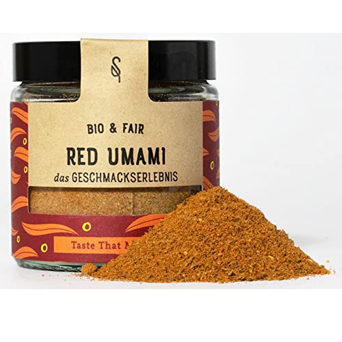 SoulSpice BIO Red Umami Gewürz - Premium Fairtrade Allround Gewürzmischung für intensiven und würzigen Geschmack von BAVAREGOLA