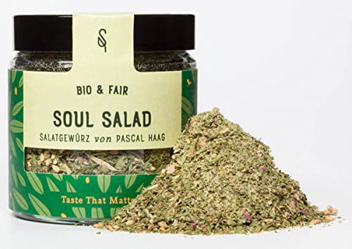 SoulSpice BIO Salatgewürz - Soul Salad 40g - Premium Salatkräuter Gewürzmischung für Salat Dressing, Gemüse, Dips oder Quark - Zubehör zum Grillen und Kochen von BAVAREGOLA