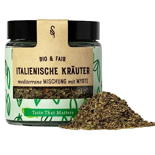 SoulSpice Bio-Italienische Kräuter Gewürzmischung - 120ml/25g - Authentische Aromen Italiens - Nachhaltig angebautes Bio Gewürz für Salat, Pizza, Pasta und Saucen von BAVAREGOLA