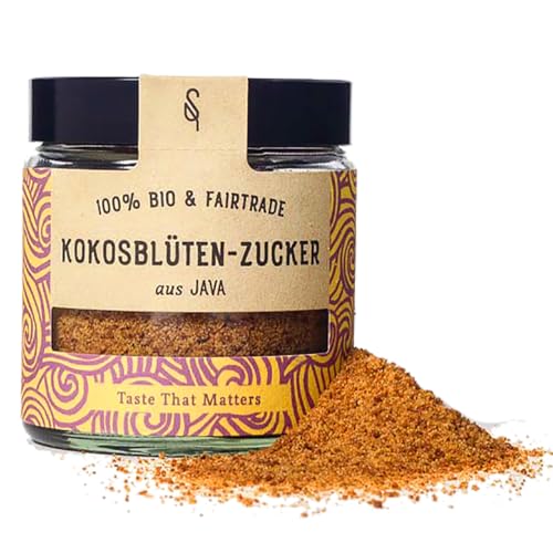 SoulSpice Bio Kokusblütenzucker 65g - Bio Zucker unraffiniert aus der Kokusblüte- natürliche Süße - edle Alternative zu weißen Haushaltszucker von BAVAREGOLA