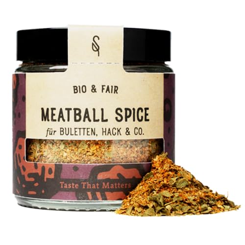 SoulSpice Bio Meatball Spice - 55g Hackfleisch Gewürz - natürliche Gewürzmischung für Buletten, Frikadellen oder Fleischpflanzerl - 100% Bio und Fairtrade von BAVAREGOLA