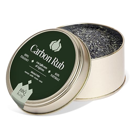BBQ KING - Carbon Rub Pack à 70 Gr, Dry Rub Bbq für Rind Ideal für Barbecue und Grill, Cucina 100% Gewürzset Made in Italy, Mischung aus Fleischgewürzen wie Rind, Lamm und Poulet BBQ KING - Carbon Rub Pack à 70 Gr, Dry Rub Bbq für Rind Ideal für Barbecue und Grill, Cucina 100% Gewürzset Made in Italy, Mischung aus Fleischgewürzen wie Rind, Lamm und Poulet von BBQ KING SPICES ARE ALWAYS THE SECRET