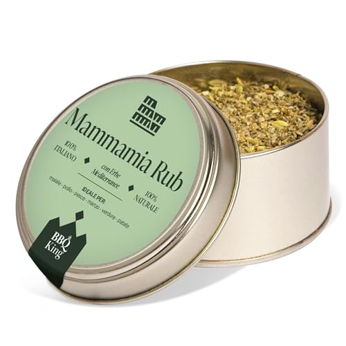 BBQ KING - Mia Rub Mama Pack 70er Gr, Dry Rub Bbq Ideal für Barbecue und Grill, Cucina Gewürzset 100% Made in Italy, Kräuter Gewürzmischung, Nato für Schwein, Super für Poulet BBQ KING - Mia Rub Mama Pack 70er Gr, Dry Rub Bbq Ideal für Barbecue und Grill, Cucina Gewürzset 100% Made in Italy, Kräuter Gewürzmischung, Nato für Schwein, Super für Poulet von BBQ KING SPICES ARE ALWAYS THE SECRET