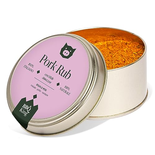 BBQ KING - Pork Rub Pack à 70 Gr, Dry Rub Bbq für Schwein Ideal für Barbecue und Grill, Cucina 100% Made in Italy Gewürz Mix für Fleisch von Schwein, Lamm oder Gemüse BBQ KING - Pork Rub Pack à 70 Gr, Dry Rub Bbq für Schwein Ideal für Barbecue und Grill, Cucina 100% Made in Italy Gewürz Mix für Fleisch von Schwein, Lamm oder Gemüse von BBQ KING SPICES ARE ALWAYS THE SECRET
