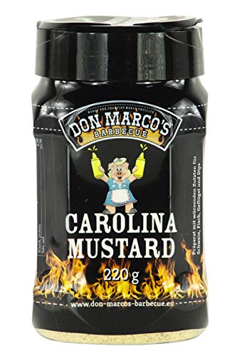 Don Marco's Barbecue Rub Carolina Mustard 220g in der Streudose, Grillgewürzmischung von DON MARCO'S BARBECUE