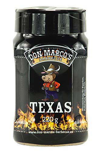 Don Marco's Barbecue Rub Texas 220g in der Streudose, Grillgewürzmischung von DON MARCO'S BARBECUE