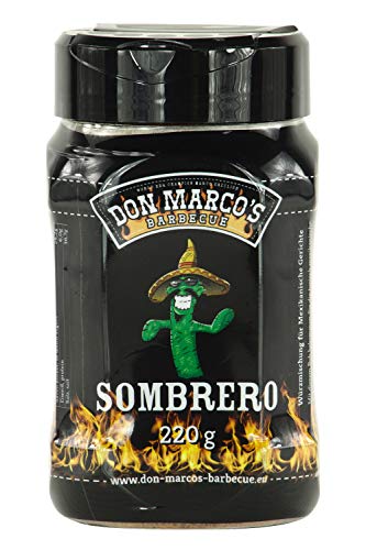 Don Marco's Barbecue Rub Sombrero 220g in der Streudose, Grillgewürzmischung von DON MARCO'S BARBECUE