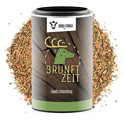 BBQ-Toro "Brunftzeit" | 120 gr. Gewürzzubereitung | Für Wild, kurzgebratene Steaks, Geschnetzeltes, Ragout | Grillgewürze, Fleischgewürz, Würzmischung, Gewürzsalze, Gewürzmischungen BBQ-Toro "Brunftzeit" | 120 gr. Gewürzzubereitung | Für Wild, kurzgebratene Steaks, Geschnetzeltes, Ragout | Grillgewürze, Fleischgewürz, Würzmischung, Gewürzsalze, Gewürzmischungen von BBQ-Toro