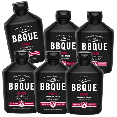 BBQUE - Bayrische Barbecue Sauce "Bacon" - 6er Pack (6 x 400 ml) - Grillsauce von BBQUE