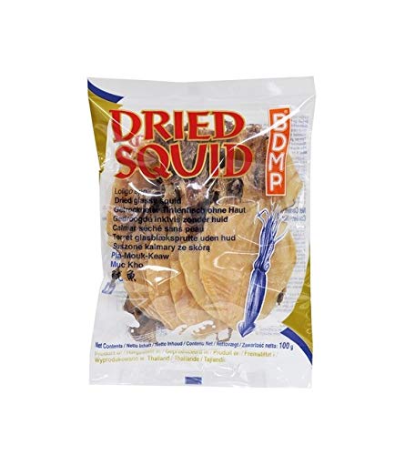 BDMP Getrocknet Gläserner Squid 100g Tintenfisch ohne Haut von BDMP