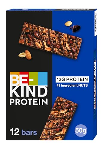 BE-KIND Protein-Riegel, glutenfreier Snack-Riegel, Dark Chocolate Nut, hoher Ballaststoffgehalt, Proteinquelle, ohne künstliche Farb-, Aroma- oder Konservierungsstoffe, 12 x 50g BE-KIND Protein-Riegel, glutenfreier Snack-Riegel, Dark Chocolate Nut, hoher Ballaststoffgehalt, Proteinquelle, ohne künstliche Farb-, Aroma- oder Konservierungsstoffe, 12 x 50g von BE-KIND
