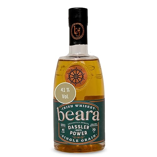 Dassler meets Power Single Grain Whiskey I Irischer Whiskey aus Mais & Gerste I in Virgin Oak Fass gereift I Single Grain Irish Whiskey I süßes Aroma von Eichenholz I 41% Vol. Dassler meets Power Single Grain Whiskey I Irischer Whiskey aus Mais & Gerste I in Virgin Oak Fass gereift I Single Grain Irish Whiskey I süßes Aroma von Eichenholz I 41% Vol. von BEARA