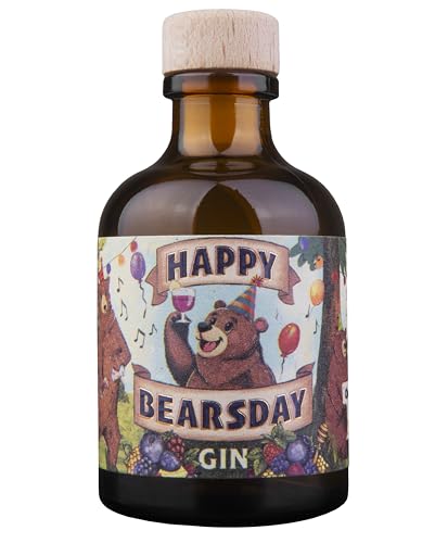 Happy Bearsday Gin Miniatur | mit fruchtigen Gin Botanicals aus Beeren | schönes Gin Geschenk zum Geburtstag & besondere Anlässe | 50ml 40% Vol. Happy Bearsday Gin Miniatur | mit fruchtigen Gin Botanicals aus Beeren | schönes Gin Geschenk zum Geburtstag & besondere Anlässe | 50ml 40% Vol. von BEARY