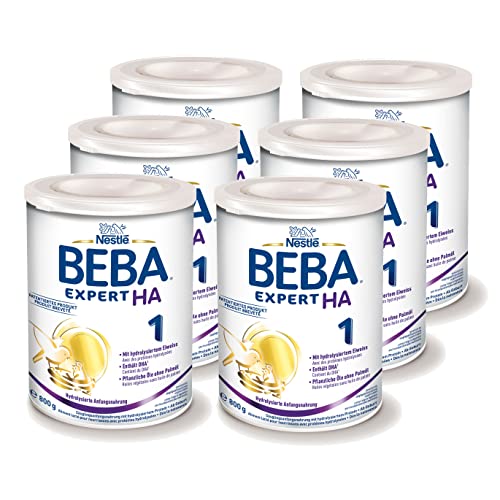 Nestlé BEBA EXPERT HA 1 Hydrolisierte Anfangsnahrung (6 x 800g) von BEBA