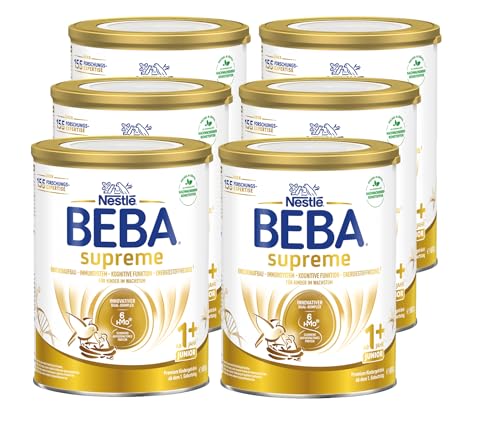 BEBA BEBA Nestlé BEBA SUPREME JUNIOR 1 Milchgetränk ab dem 1. Geburtstag, 6er Pack (6 x 800g) von BEBA
