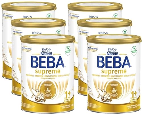 BEBA BEBA Nestlé BEBA SUPREME JUNIOR 1 Milchgetränk ab dem 1. Geburtstag, 6er Pack (6 x 800g) von BEBA