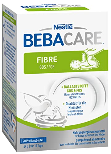BEBACARE FIBRE, Nahrungsergänzungsmittel von Geburt an, 1er Pack (1x(20x2.2g)) von BEBACARE