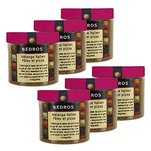 Set mit 6 italienischen Pizzateigen – Topf 65 g Set mit 6 italienischen Pizzateigen – Topf 65 g von BÉDROS