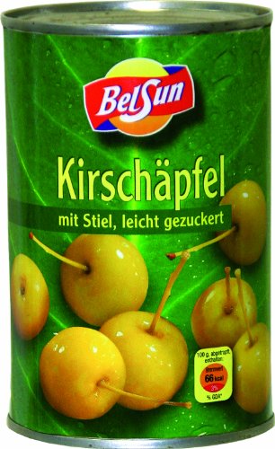 Kirschäpfel mit Stiel, 4er Pack (4 x 425 g Packung) von BEL SUN