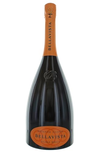 Bellavista Alma Cuvée Brut Magnum Franciacorta DOCG di Lombardia, Chardonnay und Pinot Nero, Früchte, Plant Based (1 x 1.5 l) von BELLAVISTA