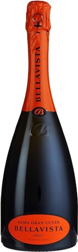 Bellavista Alma Gran Cuvee Franciacorta DOCG di Lombardia, Chardonnay und Pinot Nero, Strohgelb, Würzig, frisch, elegant, harmonisch, Plant Based (1x0.750 l) von BELLAVISTA