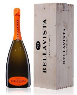 Bellavista - Brut Franciacorta DOCG Alma Gran Cuvée Salmanazar 9 lt. Con Cassa legno von BELLAVISTA